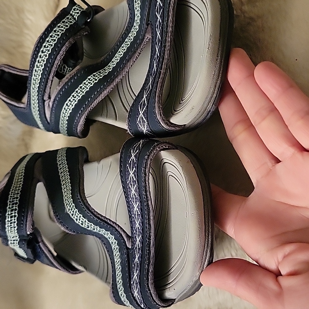 Dr. Scholl's Women's Navy Strappy Sandals. Gel Cushion Size 6M. - Picture 11 of 15